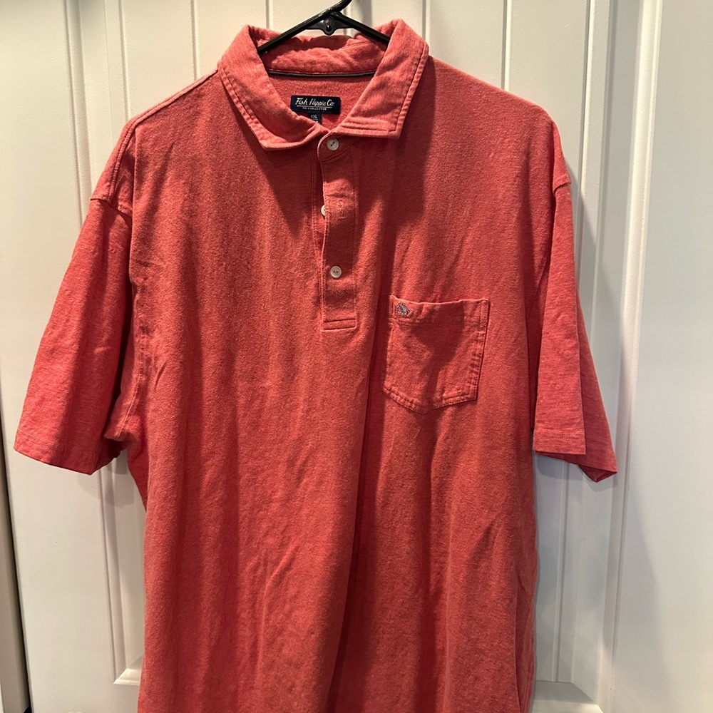XXL Fish Hippie Red Polo